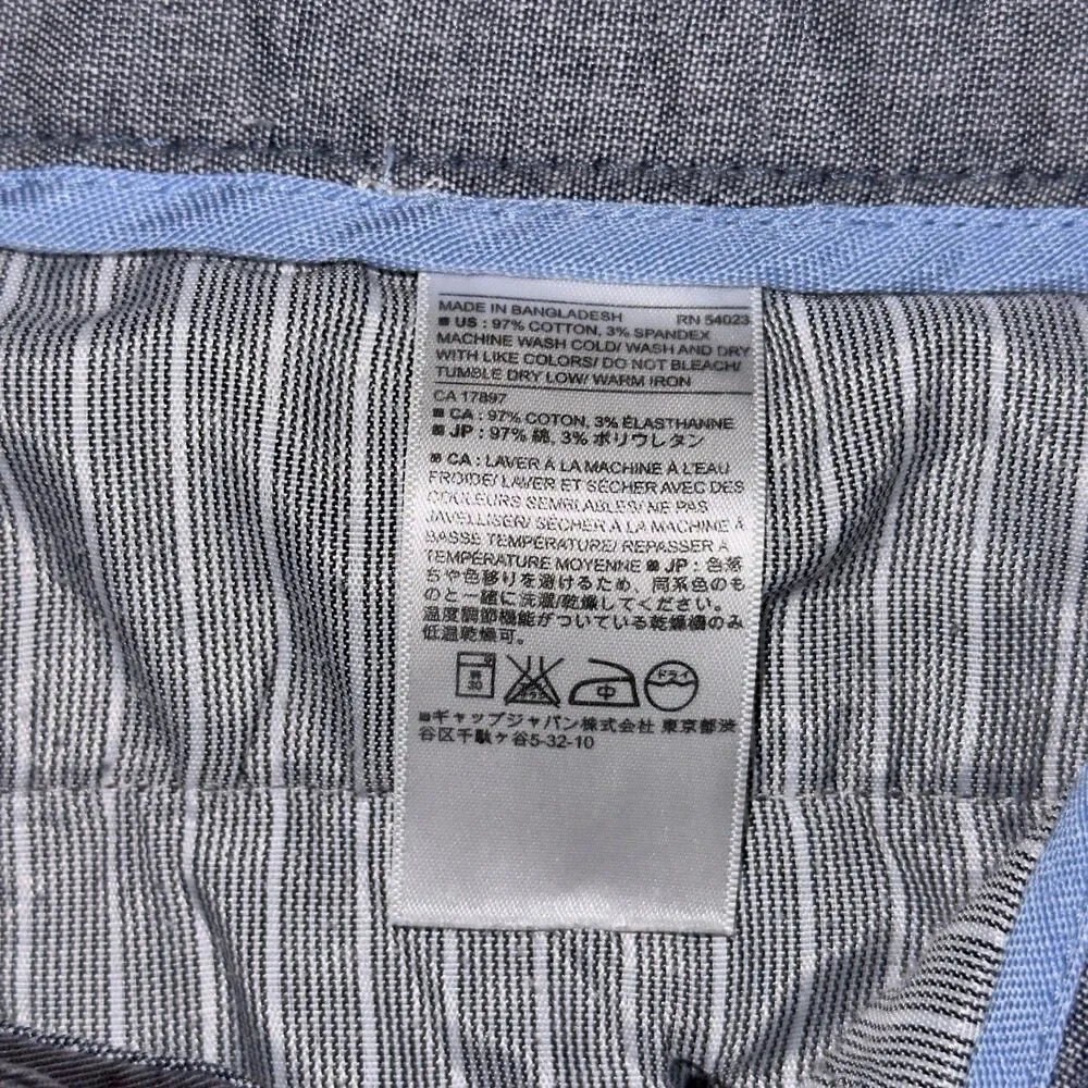 BANANA REPUBLIC FULTON CHINO PANT Skinny Fit Gray 34 x 34 Pants